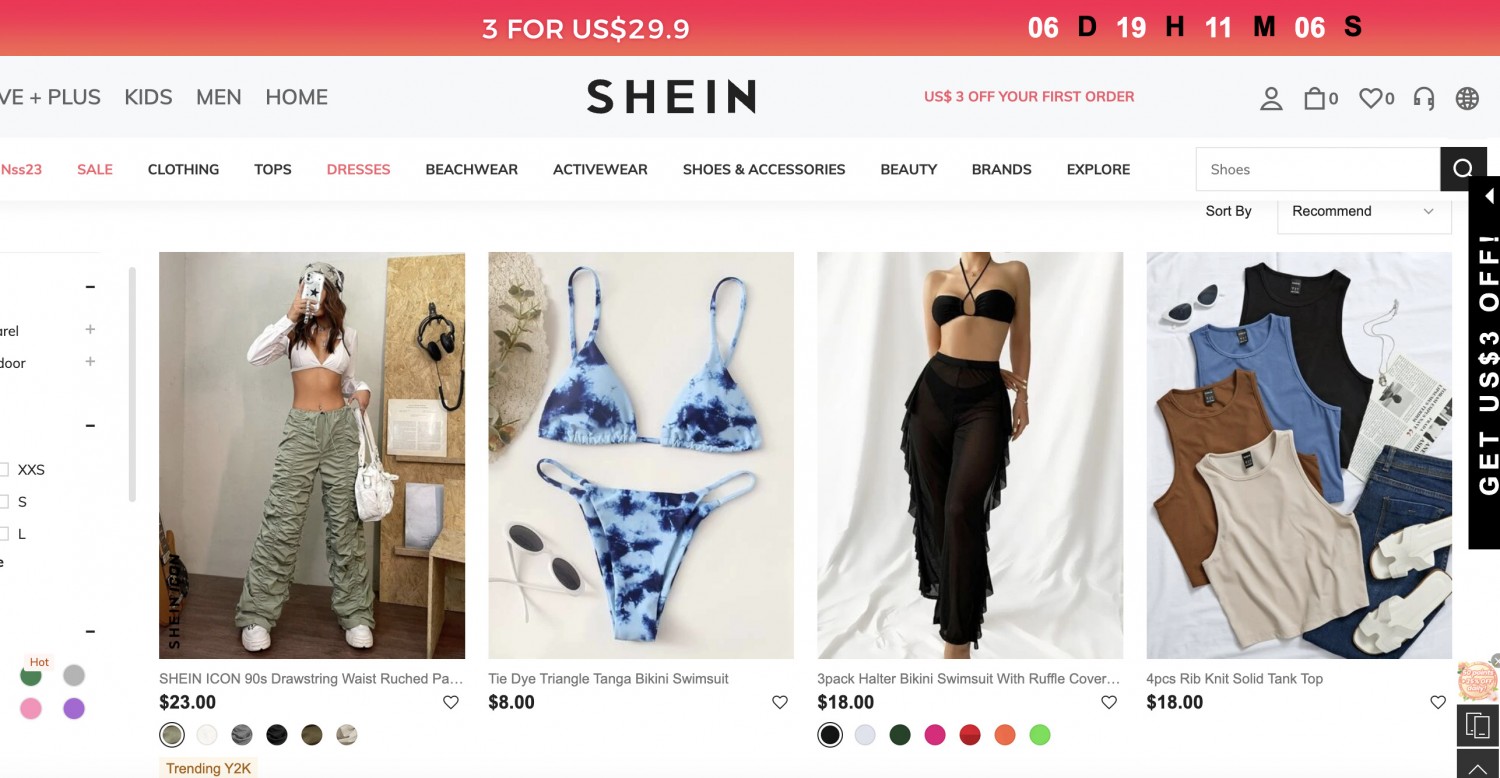 В США призывают к закрытию китайской компании Shein